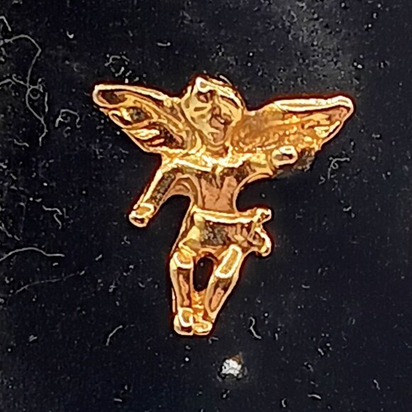 Vintage Lot of  Gold Guardian Angel, Cherub, Peace Dove Lapel Pins - Picture 2 of 5